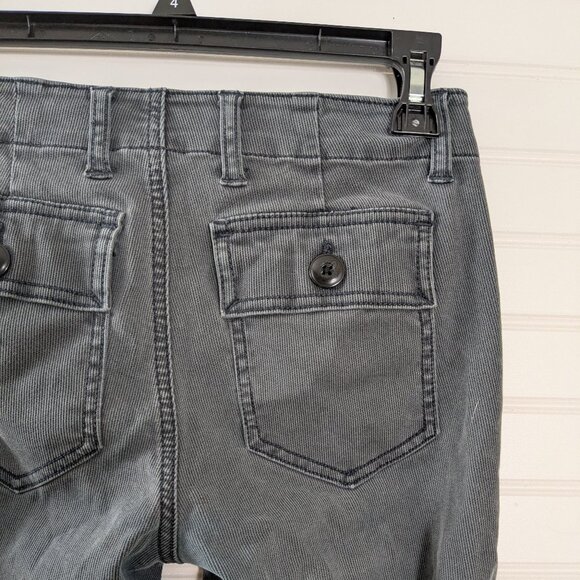 2for$30 Cabi  Grey low rise  Thin Corduroy Cargo Slim Leg stretch Chino 2 - Picture 5 of 9